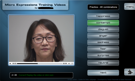Micro expressions training videos review (METV)